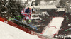 Hannes Reichelt of Austria skiing in men downhill race of Audi FIS Alpine skiing World cup in Kitzbuehel, Austria. Men downhill race of Audi FIS Alpine skiing World cup was held on Hahnenkamm course in Kitzbuehel, Austria, on Saturday, 23rd of January 2016.
