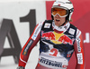 Aleksander Aamodt Kilde of Norway reacts in finish of the men downhill race of Audi FIS Alpine skiing World cup in Kitzbuehel, Austria. Men downhill race of Audi FIS Alpine skiing World cup was held on Hahnenkamm course in Kitzbuehel, Austria, on Saturday, 23rd of January 2016.
