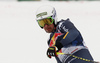 Winner Peter Fill of Italy reacts in finish of the men downhill race of Audi FIS Alpine skiing World cup in Kitzbuehel, Austria. Men downhill race of Audi FIS Alpine skiing World cup was held on Hahnenkamm course in Kitzbuehel, Austria, on Saturday, 23rd of January 2016.
