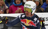 Winner Peter Fill of Italy reacts in finish of the men downhill race of Audi FIS Alpine skiing World cup in Kitzbuehel, Austria. Men downhill race of Audi FIS Alpine skiing World cup was held on Hahnenkamm course in Kitzbuehel, Austria, on Saturday, 23rd of January 2016.
