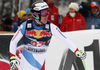 Fifth placed Marc Gisin of Switzerland reacts in finish of the men downhill race of Audi FIS Alpine skiing World cup in Kitzbuehel, Austria. Men downhill race of Audi FIS Alpine skiing World cup was held on Hahnenkamm course in Kitzbuehel, Austria, on Saturday, 23rd of January 2016.
