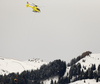 Giuliano Razzoli of Italy is airlifted after his crash in first run of the men slalom race of Audi FIS Alpine skiing World cup in Kitzbuehel, Austria. Men downhill race of Audi FIS Alpine skiing World cup was held in Kitzbuehel, Austria, on Sunday, 24th of January 2016.
