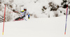 Mattias Hargin of Sweden skiing in first run of the men slalom race of Audi FIS Alpine skiing World cup in Kitzbuehel, Austria. Men downhill race of Audi FIS Alpine skiing World cup was held in Kitzbuehel, Austria, on Sunday, 24th of January 2016.
