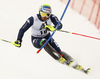 Manfred Moelgg of Italy skiing in first run of the men slalom race of Audi FIS Alpine skiing World cup in Kitzbuehel, Austria. Men downhill race of Audi FIS Alpine skiing World cup was held in Kitzbuehel, Austria, on Sunday, 24th of January 2016.
