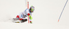 Luca Aerni of Switzerland skiing in first run of the men slalom race of Audi FIS Alpine skiing World cup in Kitzbuehel, Austria. Men downhill race of Audi FIS Alpine skiing World cup was held in Kitzbuehel, Austria, on Sunday, 24th of January 2016.
