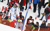 Daniel Yule of Switzerland after DNF in the second run of the men slalom race of Audi FIS Alpine skiing World cup in Kitzbuehel, Austria. Men downhill race of Audi FIS Alpine skiing World cup was held in Kitzbuehel, Austria, on Sunday, 24th of January 2016.
