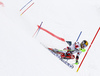 Second placed Marcel Hirscher of Austria skiing in the second run of the men slalom race of Audi FIS Alpine skiing World cup in Kitzbuehel, Austria. Men downhill race of Audi FIS Alpine skiing World cup was held in Kitzbuehel, Austria, on Sunday, 24th of January 2016.
