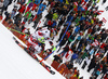 Second placed Marcel Hirscher of Austria skiing in the second run of the men slalom race of Audi FIS Alpine skiing World cup in Kitzbuehel, Austria. Men downhill race of Audi FIS Alpine skiing World cup was held in Kitzbuehel, Austria, on Sunday, 24th of January 2016.
