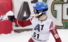 Jonathan Nordbotten of Norway reacts in finish of the second run of the men slalom race of Audi FIS Alpine skiing World cup in Kitzbuehel, Austria. Men downhill race of Audi FIS Alpine skiing World cup was held in Kitzbuehel, Austria, on Sunday, 24th of January 2016.
