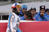 Linus Strasser of Germany reacts in finish of the second run of the men slalom race of Audi FIS Alpine skiing World cup in Kitzbuehel, Austria. Men downhill race of Audi FIS Alpine skiing World cup was held in Kitzbuehel, Austria, on Sunday, 24th of January 2016.
