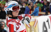 Winner Henrik Kristoffersen of Norway reacts in finish of the second run of the men slalom race of Audi FIS Alpine skiing World cup in Kitzbuehel, Austria. Men downhill race of Audi FIS Alpine skiing World cup was held in Kitzbuehel, Austria, on Sunday, 24th of January 2016.
