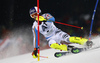 Fritz Dopfer of Germany skiing in the first run of the men slalom race of Audi FIS Alpine skiing World cup in Schladming, Austria. Men slalom race of Audi FIS Alpine skiing World cup, The Night race, was held in Schladming, Austria, on Tuesday, 26th of January 2016.
