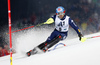 Stefano Gross of Italy skiing in the first run of the men slalom race of Audi FIS Alpine skiing World cup in Schladming, Austria. Men slalom race of Audi FIS Alpine skiing World cup, The Night race, was held in Schladming, Austria, on Tuesday, 26th of January 2016.
