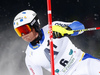 Mattias Hargin of Sweden skiing in the first run of the men slalom race of Audi FIS Alpine skiing World cup in Schladming, Austria. Men slalom race of Audi FIS Alpine skiing World cup, The Night race, was held in Schladming, Austria, on Tuesday, 26th of January 2016.
