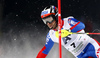Alexander Khoroshilov of Russia skiing in the first run of the men slalom race of Audi FIS Alpine skiing World cup in Schladming, Austria. Men slalom race of Audi FIS Alpine skiing World cup, The Night race, was held in Schladming, Austria, on Tuesday, 26th of January 2016.
