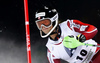 Sebastian Foss-Solevaag of Norway skiing in the first run of the men slalom race of Audi FIS Alpine skiing World cup in Schladming, Austria. Men slalom race of Audi FIS Alpine skiing World cup, The Night race, was held in Schladming, Austria, on Tuesday, 26th of January 2016.
