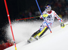 Alexis Pinturault of France skiing in the first run of the men slalom race of Audi FIS Alpine skiing World cup in Schladming, Austria. Men slalom race of Audi FIS Alpine skiing World cup, The Night race, was held in Schladming, Austria, on Tuesday, 26th of January 2016.
