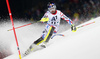 Alexis Pinturault of France skiing in the first run of the men slalom race of Audi FIS Alpine skiing World cup in Schladming, Austria. Men slalom race of Audi FIS Alpine skiing World cup, The Night race, was held in Schladming, Austria, on Tuesday, 26th of January 2016.
