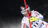 Alexis Pinturault of France skiing in the first run of the men slalom race of Audi FIS Alpine skiing World cup in Schladming, Austria. Men slalom race of Audi FIS Alpine skiing World cup, The Night race, was held in Schladming, Austria, on Tuesday, 26th of January 2016.
