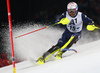Patrick Thaler of Italy skiing in the first run of the men slalom race of Audi FIS Alpine skiing World cup in Schladming, Austria. Men slalom race of Audi FIS Alpine skiing World cup, The Night race, was held in Schladming, Austria, on Tuesday, 26th of January 2016.
