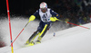 Patrick Thaler of Italy skiing in the first run of the men slalom race of Audi FIS Alpine skiing World cup in Schladming, Austria. Men slalom race of Audi FIS Alpine skiing World cup, The Night race, was held in Schladming, Austria, on Tuesday, 26th of January 2016.
