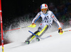 Linus Strasser of Germany skiing in the first run of the men slalom race of Audi FIS Alpine skiing World cup in Schladming, Austria. Men slalom race of Audi FIS Alpine skiing World cup, The Night race, was held in Schladming, Austria, on Tuesday, 26th of January 2016.
