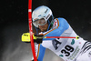 Dominik Stehle of Germany skiing in the first run of the men slalom race of Audi FIS Alpine skiing World cup in Schladming, Austria. Men slalom race of Audi FIS Alpine skiing World cup, The Night race, was held in Schladming, Austria, on Tuesday, 26th of January 2016.
