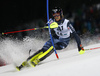 Joonas Rasanen of Finland skiing in the first run of the men slalom race of Audi FIS Alpine skiing World cup in Schladming, Austria. Men slalom race of Audi FIS Alpine skiing World cup, The Night race, was held in Schladming, Austria, on Tuesday, 26th of January 2016.
