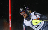 Joonas Rasanen of Finland skiing in the first run of the men slalom race of Audi FIS Alpine skiing World cup in Schladming, Austria. Men slalom race of Audi FIS Alpine skiing World cup, The Night race, was held in Schladming, Austria, on Tuesday, 26th of January 2016.
