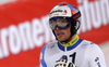 Daniel Yule of Switzerland reacts in the finish of the second run of the men slalom race of Audi FIS Alpine skiing World cup in Schladming, Austria. Men slalom race of Audi FIS Alpine skiing World cup, The Night race, was held in Schladming, Austria, on Tuesday, 26th of January 2016.
