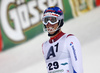 Ramon Zenhaeusern of Switzerland reacts in the finish of the second run of the men slalom race of Audi FIS Alpine skiing World cup in Schladming, Austria. Men slalom race of Audi FIS Alpine skiing World cup, The Night race, was held in Schladming, Austria, on Tuesday, 26th of January 2016.
