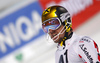 Second placed Marcel Hirscher of Austria reacts in the finish of the second run of the men slalom race of Audi FIS Alpine skiing World cup in Schladming, Austria. Men slalom race of Audi FIS Alpine skiing World cup, The Night race, was held in Schladming, Austria, on Tuesday, 26th of January 2016.
