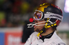 Second placed Marcel Hirscher of Austria reacts in the finish of the second run of the men slalom race of Audi FIS Alpine skiing World cup in Schladming, Austria. Men slalom race of Audi FIS Alpine skiing World cup, The Night race, was held in Schladming, Austria, on Tuesday, 26th of January 2016.
