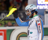 Fourth placed Dominik Stehle of Germany reacts in the finish of the second run of the men slalom race of Audi FIS Alpine skiing World cup in Schladming, Austria. Men slalom race of Audi FIS Alpine skiing World cup, The Night race, was held in Schladming, Austria, on Tuesday, 26th of January 2016.
