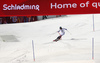 Axel Baeck of Sweden skiing in the second run of the men slalom race of Audi FIS Alpine skiing World cup in Schladming, Austria. Men slalom race of Audi FIS Alpine skiing World cup, The Night race, was held in Schladming, Austria, on Tuesday, 26th of January 2016.
