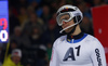 Anton Lahdenperae of Sweden reacts in the finish of the second run of the men slalom race of Audi FIS Alpine skiing World cup in Schladming, Austria. Men slalom race of Audi FIS Alpine skiing World cup, The Night race, was held in Schladming, Austria, on Tuesday, 26th of January 2016.
