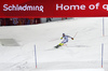 Fifth placed Fritz Dopfer of Germany skiing in the second run of the men slalom race of Audi FIS Alpine skiing World cup in Schladming, Austria. Men slalom race of Audi FIS Alpine skiing World cup, The Night race, was held in Schladming, Austria, on Tuesday, 26th of January 2016.
