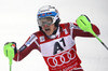 Winner Henrik Kristoffersen of Norway reacts in the finish of the second run of the men slalom race of Audi FIS Alpine skiing World cup in Schladming, Austria. Men slalom race of Audi FIS Alpine skiing World cup, The Night race, was held in Schladming, Austria, on Tuesday, 26th of January 2016.
