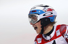 Winner Henrik Kristoffersen of Norway reacts in the finish of the second run of the men slalom race of Audi FIS Alpine skiing World cup in Schladming, Austria. Men slalom race of Audi FIS Alpine skiing World cup, The Night race, was held in Schladming, Austria, on Tuesday, 26th of January 2016.
