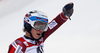 Winner Henrik Kristoffersen of Norway reacts in the finish of the second run of the men slalom race of Audi FIS Alpine skiing World cup in Schladming, Austria. Men slalom race of Audi FIS Alpine skiing World cup, The Night race, was held in Schladming, Austria, on Tuesday, 26th of January 2016.
