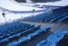 Empty tribunes in finish area after second training  for the men downhill race of Audi FIS Alpine skiing World cup in Garmisch-Partenkirchen, Germany, was cancelled due bad weather. Second training for men downhill race of Audi FIS Alpine skiing World cup, should be held in Garmisch-Partenkirchen, Germany, on Friday, 29th of January 2016.
