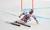 Hannes Reichelt of Austria skiing in the men downhill race of Audi FIS Alpine skiing World cup in Garmisch-Partenkirchen, Germany. Men downhill race of Audi FIS Alpine skiing World cup, was held on Kandahar course in Garmisch-Partenkirchen, Germany, on Saturday, 30th of January 2016.
