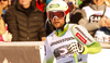 Second placed Bostjan Kline of Slovenia reacts in the finish of the men downhill race of Audi FIS Alpine skiing World cup in Garmisch-Partenkirchen, Germany. Men downhill race of Audi FIS Alpine skiing World cup, was held on Kandahar course in Garmisch-Partenkirchen, Germany, on Saturday, 30th of January 2016.
