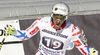 Fifth placed Adrien Theaux of France reacts in the finish of the men downhill race of Audi FIS Alpine skiing World cup in Garmisch-Partenkirchen, Germany. Men downhill race of Audi FIS Alpine skiing World cup, was held on Kandahar course in Garmisch-Partenkirchen, Germany, on Saturday, 30th of January 2016.
