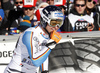 Thomas Dressen of Germany reacts in the finish of the men downhill race of Audi FIS Alpine skiing World cup in Garmisch-Partenkirchen, Germany. Men downhill race of Audi FIS Alpine skiing World cup, was held on Kandahar course in Garmisch-Partenkirchen, Germany, on Saturday, 30th of January 2016.
