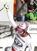 Niels Hintermann of Switzerland reacts in the finish of the men downhill race of Audi FIS Alpine skiing World cup in Garmisch-Partenkirchen, Germany. Men downhill race of Audi FIS Alpine skiing World cup, was held on Kandahar course in Garmisch-Partenkirchen, Germany, on Saturday, 30th of January 2016.
