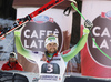 Second placed Bostjan Kline of Slovenia celebrates his medal won in the men downhill race of Audi FIS Alpine skiing World cup in Garmisch-Partenkirchen, Germany. Men downhill race of Audi FIS Alpine skiing World cup, was held on Kandahar course in Garmisch-Partenkirchen, Germany, on Saturday, 30th of January 2016.
