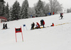 Course workers resting after trying to prepare course for race, but due dangerous conditions race got canceled before start of the first run of the men giant slalom race of Audi FIS Alpine skiing World cup in Garmisch-Partenkirchen, Germany. Men giant slalom race of Audi FIS Alpine skiing World cup, was held on Kandahar course in Garmisch-Partenkirchen, Germany, on Sunday, 31st of January 2016.
