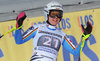 Viktoria Rebensburg of Germany ( third place) reacts after her run of the ladies Downhill of Garmisch FIS Ski Alpine World Cup at the Kandahar in Garmisch Partenkirchen, Germany on 2016/02/06.
