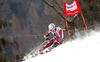 Henrik Kristoffersen of Norway skiing in the first run of the men giant slalom race of Audi FIS Alpine skiing World cup in Hinterstoder, Austria. Men giant slalom race of Audi FIS Alpine skiing World cup, was held on Hinterstoder, Austria, on Friday, 26th of February 2016.
